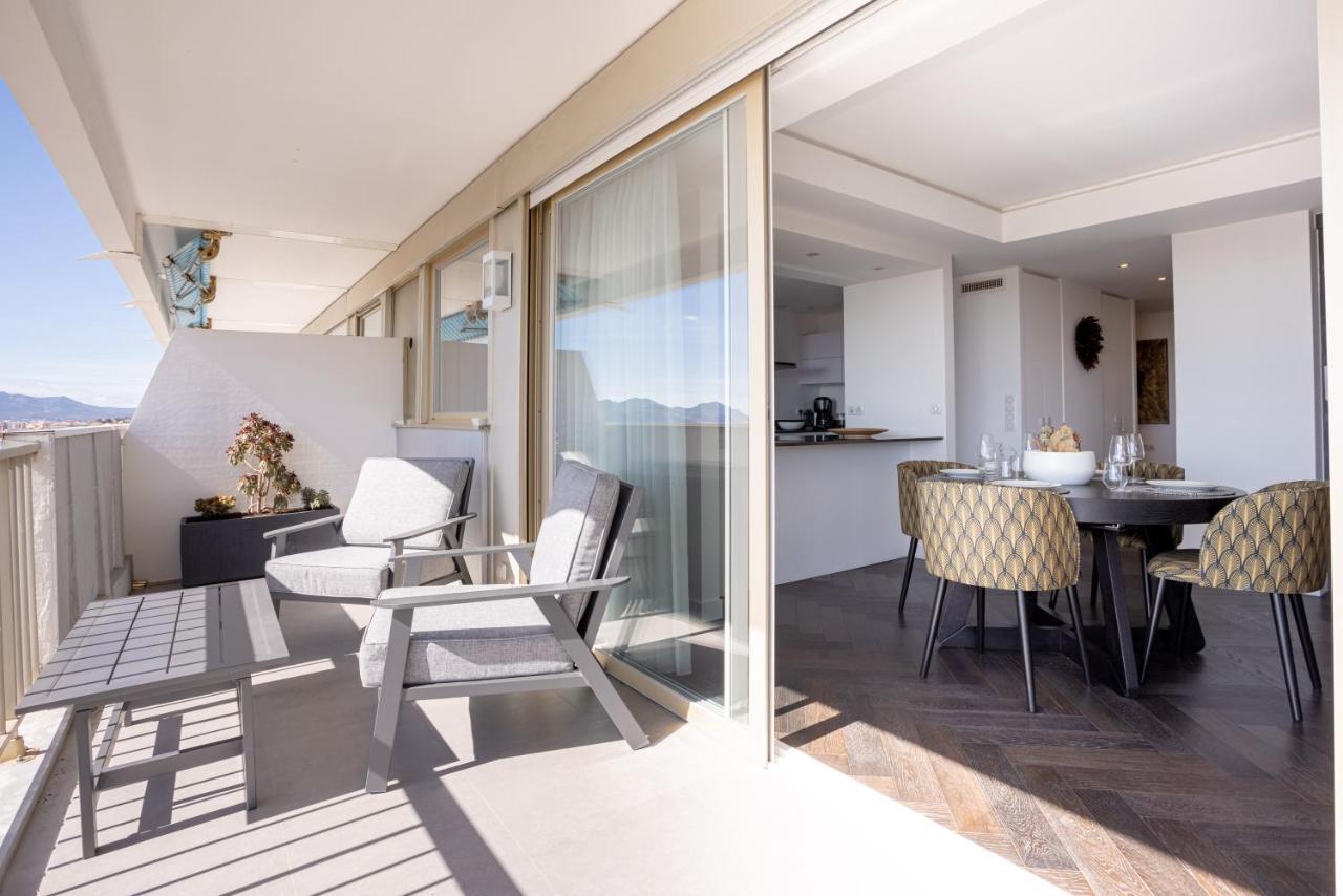 Cannes Panorama - Piscine, Vue Mer, Parking, Clim Exteriör bild